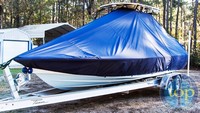 Photo of Pioneer® 	Avenger AV26 20xx T-Top Boat-Cover, viewed from Port Front 