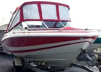 Photo of Regal, 2000-2004: Bimini Top, Visor, Side-Curtins Aft Curtain, Bow Cover, viewed from Starboard Front 