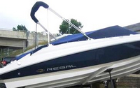 Photo of Regal, 2000-2008: Bimini Top, Bow Cover Cockpit Cover, viewed from Starboard Side 