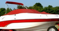 Photo of Regal 2120 Destiny, 2002: Bimini Top in Boot, Bow Cover Cockpit Cover, viewed from Starboard Front 