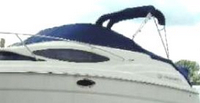Photo of Regal 2565, 2006: Bimini Top in Boot, Cockpit Cover, viewed from Port Front 