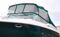Photo of Regal 2850, 2001: Bimini Top, Front Visor, Side Curtains, Aft Curtain, viewed from Port Front 