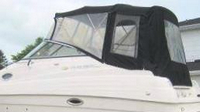 Regal® Commodore 2465 Camper-Top-Side-Curtains-OEM-G1™ Pair Factory Camper SIDE CURTAINS (Port and Starboard sides) with Eisenglass windows zip to OEM Camper Top and Aft Curtain (not included), OEM (Original Equipment Manufacturer)