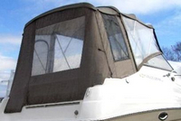 Regal® Commodore 2465 Camper-Top-Canvas-Seamark-OEM-G0.2™ Factory Camper CANVAS (no frame) with zippers for OEM Camper Side and Aft Curtains (not included) (Bimini and other curtains sold separately), OEM (Original Equipment Manufacturer) (Camper-Tops may have been SeaMark(r) vinyl-lined Sunbrella(r) prior to 2008 through 2018, now they are Sunbrella(r) to avoid mold issues)
