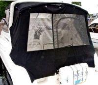 Regal® Commodore 2860 Camper-Top-Aft-Curtain-OEM-G4.5™ Factory Camper AFT CURTAIN with clear Eisenglass windows zips to back of OEM Camper Top and Side Curtains (not included) and connects to Transom, OEM (Original Equipment Manufacturer)