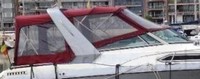 Photo of Regal Commodore 300 Arch, 1994: Bimini Top, Visor, Side Curtains, Camper Top, Camper Side Curtains, viewed from Starboard Side 