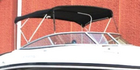Rinker® 246 Captiva Bow Rider Bimini-Top-Canvas-Zippered-OEM-T3.3™ Factory Bimini Replacement CANVAS (NO frame) with Zippers for OEM front Connector and Curtains (Not included), OEM (Original Equipment Manufacturer)