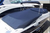 Photo of Rinker 246 Captiva Bow Rider, 2014: Bimini Top in Boot, Cockpit Cover, viewed from Starboard Rear 