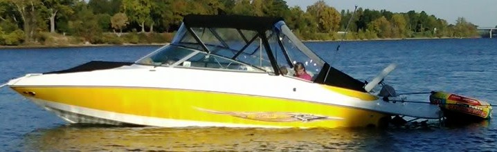 Bimini Side Curtains Factory Oem For Rinker 262 Bow Rider 2004