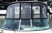 Rinker® 290 Express Cruiser Arch-Side-Curtains-OEM-T0™ Pair Factory Arch SIDE CURTAINS (Port and Starboard) with Eisenglass windows for Factory Radar-Arch, OEM (Original Equipment Manufacturer)