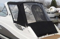 Rinker® 290 Express Cruiser Camper-Top-Side-Curtains-OEM-T3™ Pair Factory Camper SIDE CURTAINS (Port and Starboard sides) with Eisenglass window(s) zip to OEM Camper Top and Aft Curtains (not included), OEM (Original Equipment Manufacturer)