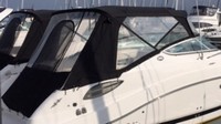 Photo of Rinker 290 Express Cruiser, 2014: Arch Connector, Side Curtains, Camper Top, Camper Side and Aft Curtains, viewed from Starboard Rear 