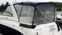 Photo of Rinker 300 Fiesta Vee, 2005: Bimini Top, Side Curtains, Camper Top, Camper Side and Aft Curtains Black, viewed from Port Rear 