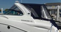 Photo of Rinker 310 Express Cruiser, 2010: Arch Hard-Top, Front Visor, Side Curtains, Camper Top, Camper Side and Aft Curtains, viewed from Port Side 