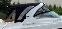 Photo of Rinker 310 Express Cruiser, 2011: Arch Hard-Top, Front Visor, Side Curtains, Camper Top, Camper Side Curtains, viewed from Starboard Rear 