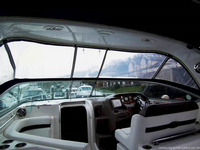Photo of Rinker 330 Express Cruiser, 2008 Front Connector, Side Curtains, Inside 