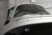 Photo of Rinker 330 Express Cruiser, 2008: Hard-Top, Connector, Side Curtain Camper Top, viewed from Starboard Front 