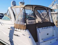 Photo of Rinker 350 Express Cruiser, 2008: Connector, Side Curtains, Camper Top, Camper Side and Aft Curtains, viewed from Port Rear 