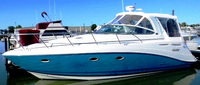 Photo of Rinker 350 Express Cruiser, 2008: Connector, Side Curtains, Camper Camper Side Curtains, Camper Aft Curtain, viewed from Port Front 