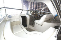 Photo of Rinker 360 Express Cruiser Hard-Top, 2006: Connector, Side Curtains HT Connections, Camper Side Aft Curtains helm 