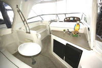 Photo of Rinker 360 Express Cruiser Hard-Top, 2006: Connector, Side Curtains HT Connections, Camper Side Aft Curtains, Inside 