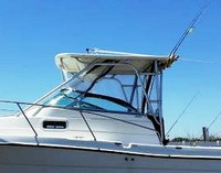 Photo of Robalo 2240 Cuddy, 2001: Hard-Top, Connector, Side and Aft Curtains, viewed from Port Side 