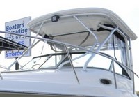 Photo of Robalo 225WA, 2005: Hard-Top, Connector, Side and Aft Curtains, viewed from Port Front 