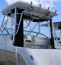 Robalo® 225WA Hard-Top-Aft-Drop-Curtain-OEM-T1™ Factory AFT DROP CURTAIN to floor with Eisenglass window(s) and Zipper Access for boat with Factory Hard-Top, OEM (Original Equipment Manufacturer) (click for full-size picture) Robalo® 225WA Hard-Top-Aft-Drop-Curtain-OEM-T1™ Factory AFT DROP CURTAIN to floor with Eisenglass window(s) and Zipper Access for boat with Factory Hard-Top, OEM (Original Equipment Manufacturer)