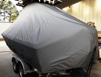 Photo of Robalo 246 Cayman 20xx T-Top Boat-Cover, viewed from Port Rear 
