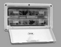 SSI-2-Drawer-Tackle-Box™SSI(r) 2-Drawer Build-In Tackle Box, Black or White (click for full-size picture) SSI-2-Drawer-Tackle-Box™SSI(r) 2-Drawer Build-In Tackle Box, Black or White