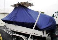 Photo of Sailfish 218CC 20xx T-Top Boat-Cover, viewed from Port Rear 