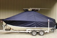 Photo of Sailfish 218CC 20xx T-Top Boat-Cover, viewed from Port Side 