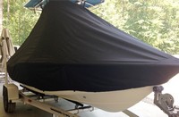 Photo of Scout 175SF 20xx T-Top Boat-Cover, viewed from Starboard Front 