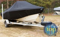 Photo of Scout 185SF 19xx Boat-Cover LCC, viewed from Starboard Front 