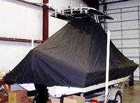 Scout® 201 Bay Scout T-Top-Boat-Cover-Elite-1199™ Custom fit TTopCover(tm) (Elite(r) Top Notch(tm) 9oz./sq.yd. fabric) attaches beneath factory installed T-Top or Hard-Top to cover boat and motors