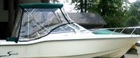 Photo of Scout 202 Dorado, 2000: Bimini Top, Front Connector, Side Curtains, Aft Curtain, Bow Cover, viewed from Starboard Side 