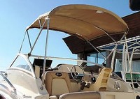 Scout® 222 Abaco Bimini-Top-Canvas-Frame-Boot-Zippered-OEM-G3™ Factory BIMINI-TOP CANVAS, FRAME and BOOT (with Zippers for OEM front Visor and Curtains, not included) and Mounting Hardware, OEM (Original Equipment Manufacturer)