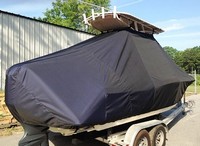 Photo of Scout 225XSF Hard-T-Top 20xx T-Top Boat-Cover, viewed from Starboard Rear 