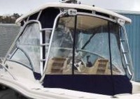 Scout® 242 Abaco Hard-Top-Aft-Drop-Curtain-OEM-G3™ Factory AFT DROP CURTAIN to floor with Eisenglass window(s) and Zipper Access for boat with Factory Hard-Top, OEM (Original Equipment Manufacturer)