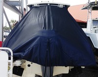 Scout® 242 Abaco T-Top-Boat-Cover-Elite-1849™ Custom fit TTopCover(tm) (Elite(r) Top Notch(tm) 9oz./sq.yd. fabric) attaches beneath factory installed T-Top or Hard-Top to cover boat and motors