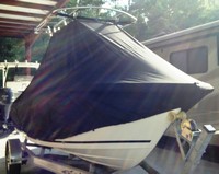 Photo of Sea Fox® 186CC Commander 20xx TTopCover™ T-Top boat cover, viewed from Starboard Front 