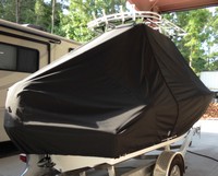 Photo of Sea Fox® 186CC Commander 20xx TTopCover™ T-Top boat cover, viewed from Starboard Rear 