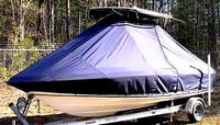 Photo of Sea Fox® 199CC Commander 20xx TTopCover™ T-Top boat cover, viewed from Port Front 