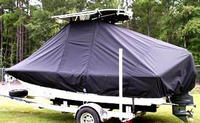 Sea Fox® 200XT T-Top-Boat-Cover-Elite-1199™ Custom fit TTopCover(tm) (Elite(r) Top Notch(tm) 9oz./sq.yd. fabric) attaches beneath factory installed T-Top or Hard-Top to cover boat and motors