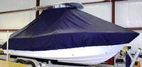 Sea Fox® 226CC T-Top-Boat-Cover-Sunbrella-1399™ Custom fit TTopCover(tm) (Sunbrella(r) 9.25oz./sq.yd. solution dyed acrylic fabric) attaches beneath factory installed T-Top or Hard-Top to cover entire boat and motor(s)