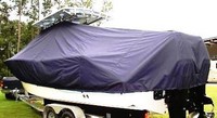 Photo of Sea Fox® 287CC 20xx T-Top Boat-Cover, viewed from Port Rear 