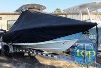 Photo of Sea Hunt® BX25BR 20xx T-Top Boat-Cover, viewed from Starboard Front 