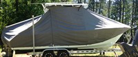 Sea Hunt® Edge 24 T-Top-Boat-Cover-Elite-1449™ Custom fit TTopCover(tm) (Elite(r) Top Notch(tm) 9oz./sq.yd. fabric) attaches beneath factory installed T-Top or Hard-Top to cover boat and motors