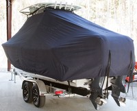 Photo of Sea Hunt® Gamefish-25 20xx T-Top Boat-Cover, viewed from Port Rear 