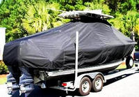 Photo of Sea Hunt® Gamefish-25 20xx T-Top Boat-Cover, viewed from Starboard Rear 